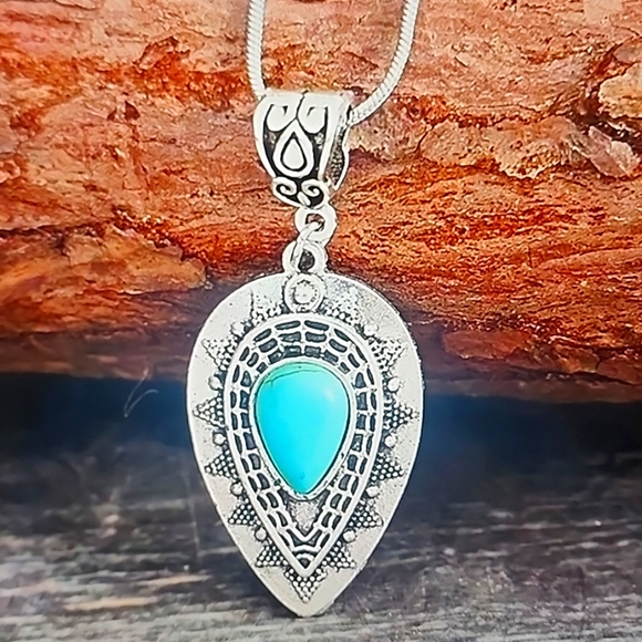 Fashion Jewelry Jewelry - Turquoise 🩵 Vintage water drop Necklace